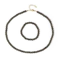Parure en argent et Pyrite