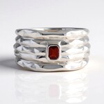 Anello in argento con Rubino Tanzania (de Melo Essence)