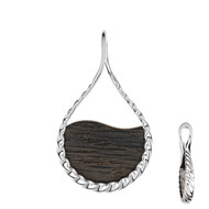 Zilveren hanger met een Veeneik (dagen)