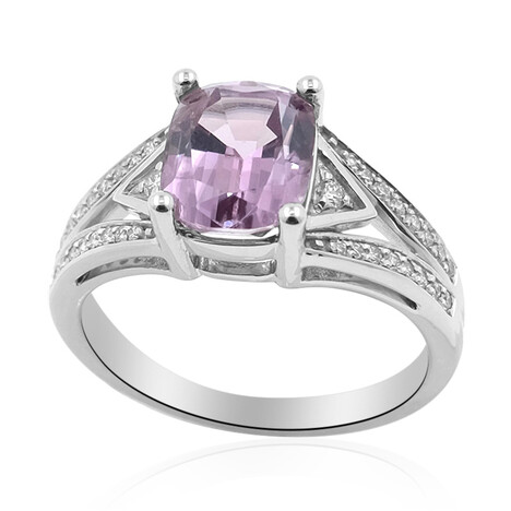 Pinkfarbener Diaspor-Goldring (AMAYANI)