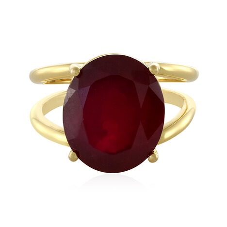 Zilveren ring met een Madagaskar Robijn