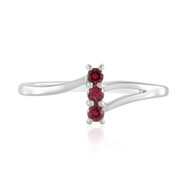 Edelroter Spinell-Silberring