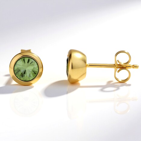 Boucles d'oreilles en or et Grenat démantoïde de Namibie (CUSTODANA)