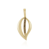 Pendentif en argent et Diamant chocolat I3