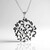 Collana in argento con Spinello Nero