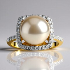 Anello in oro con Perla Akoya (TPC)
