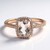 Anello in oro con Morganite AAA