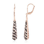 Orecchini in argento con Spinello Nero (KM by Juwelo)