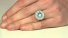 Anillo en plata con Topacio azul suizo (Remy Rotenier)