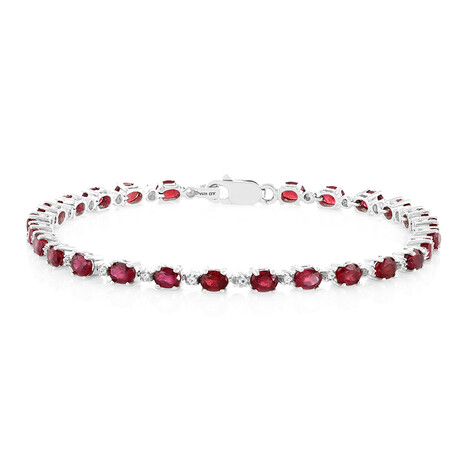 Madagascar Ruby Silver Bracelet
