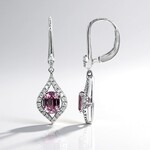 Boucles d'oreilles en or et Spinelle rose de Birmanie (CIRARI)