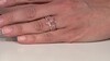 Anillo en plata con Cuarzo rosa (Adela Silber)