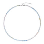 Collana in argento con Acquamarina Brasiliana