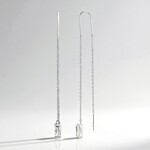 Orecchini in argento con Topazio Bianco