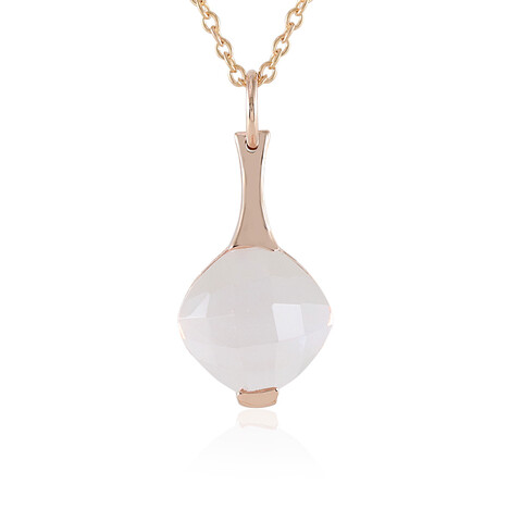 Collar en plata con Cuarzo rosa