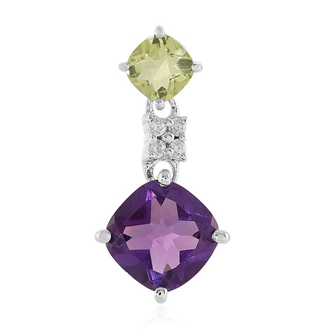 Edelstein-Silberanhänger