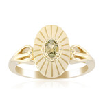 Gouden ring met een Onverhitte Groene Tanzaniet
