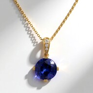 Collier en or et Tanzanite AAA (CIRARI)