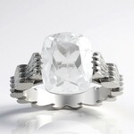 Anello in argento con Quarzo Bianco (SAELOCANA)