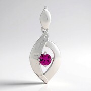 Roshoite Garnet Silver Pendant (Pallanova)