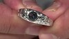 Anillo en plata con Topacio azul de Londres (de Melo Essence)