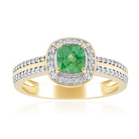Anillo en oro con Demantoide de Madagascar