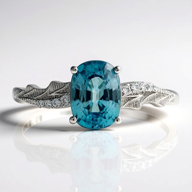Gouden ring met een Ratanakiri zirkoon (CIRARI)