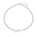 Collana in argento con Ematite Argentata