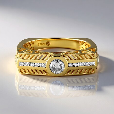 Anello in oro con Diamante I2 (I) (Ornaments by de Melo)
