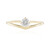 Anello in oro con Diamante IF (G) (de Melo Gold)