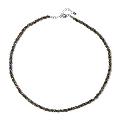 Collier en argent et Pyrite