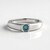 Bague en argent et Diamant bleu I2