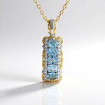 Collana in argento con Acquamarina (Gems en Vogue)