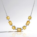 Collana in argento con Citrino