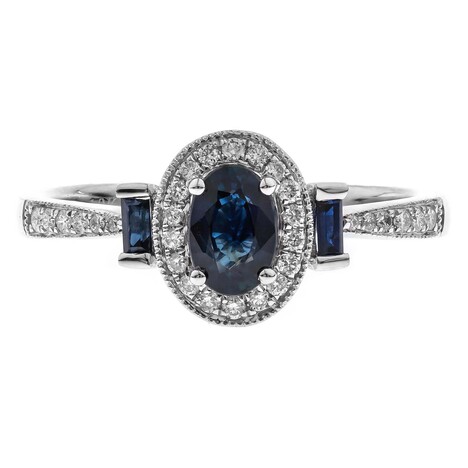 Blauer Ceylon-Saphir-Goldring