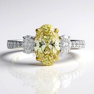 Gelber SI2 Brillant-Goldring (CIRARI)