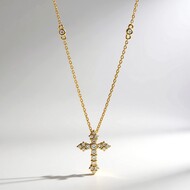 I1 Fancy-Brillant-Goldhalskette (CIRARI)