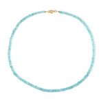 Collana in argento con Apatite Blu