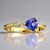 Anello in oro con Tanzanite AAA