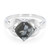 Bague en argent et Obsidienne Flocon-de-Neige
