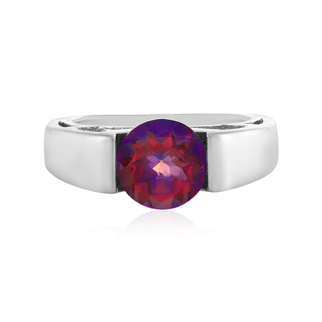 Anello in argento con Topazio Mistico Porpora