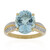 9K Nigerian Aquamarine Gold Ring