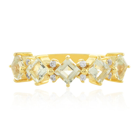 Anello in argento con Ametista Verde