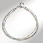 Collana in argento con Berillo Fancy