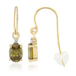 Orecchini in oro con Sfalerite Bulgara