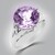 Anello in argento con Ametista Rose de France