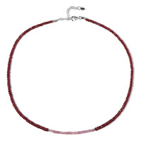 Collana in argento con Rubino del Madagascar