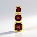 Ciondolo in argento con Granato Mozambico (MONOSONO COLLECTION)