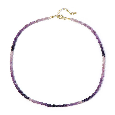 Fluorit-Silberhalskette