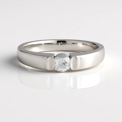 Bague en argent et Zircon